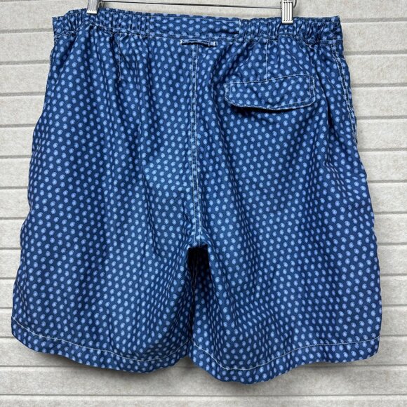 Peter Millar Blue Polka Dot Swimsuit Board Shorts Drawstring Waist & Pockets XL. - Picture 3 of 15